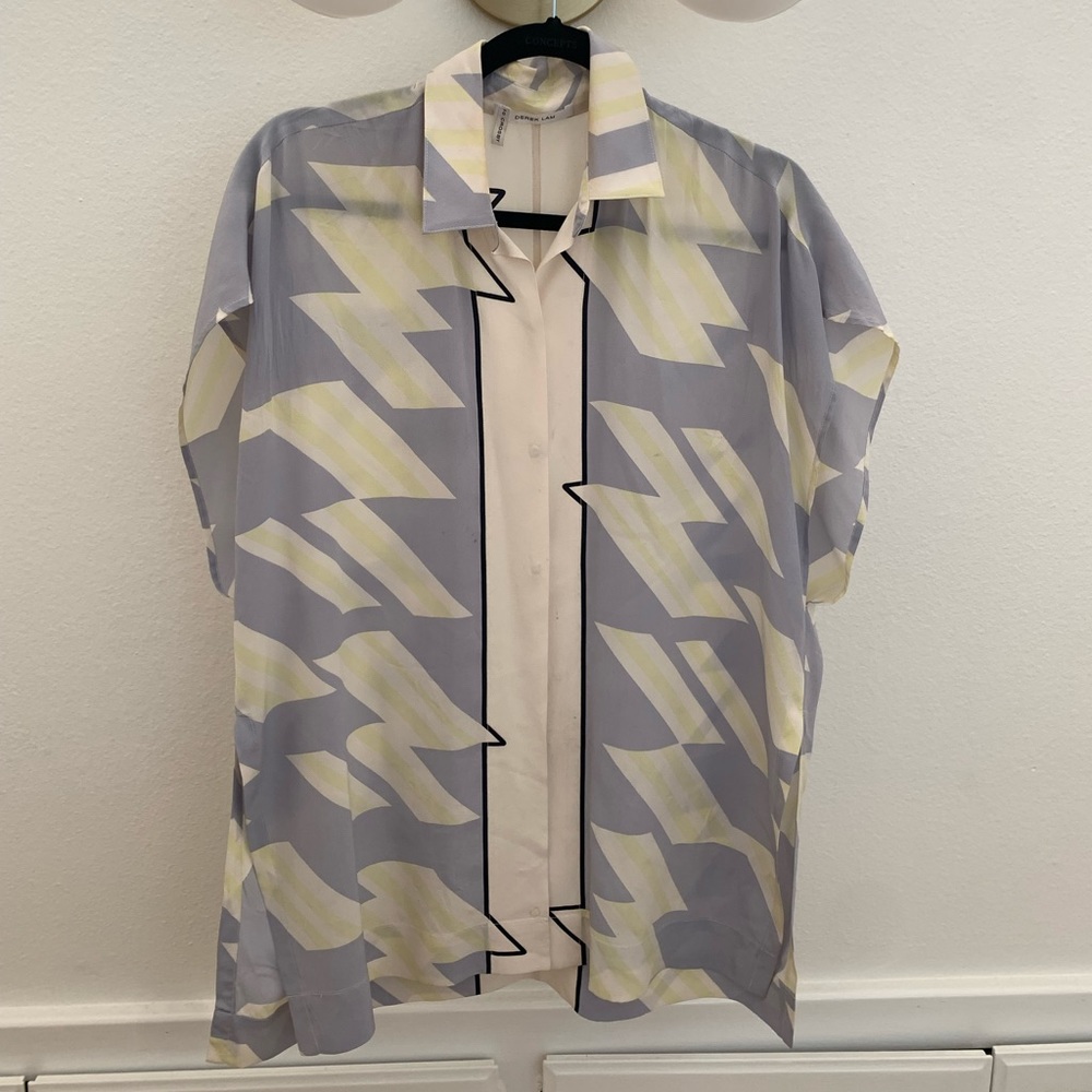 Derek Lam 10 Crosby Silk Summer Blouse